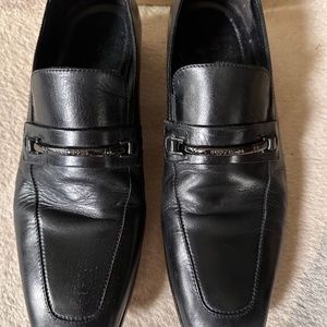 Hugo Boss Men's 11 Vero Cuoio Black Leather SlipOn Dress Loafer 50300804